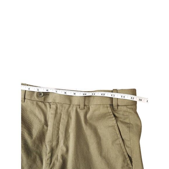 Peter Christian pants men's 32x28* measured green Flat Front Slacks 100% cotton - Picture 3 of 10